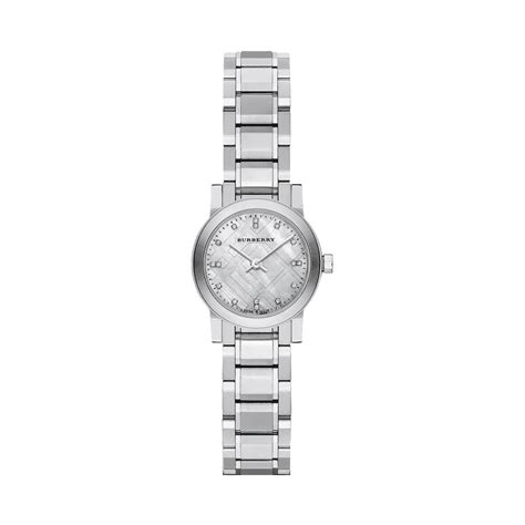 Burberry The City Silver Dial Diamond Women's Watch BU9213